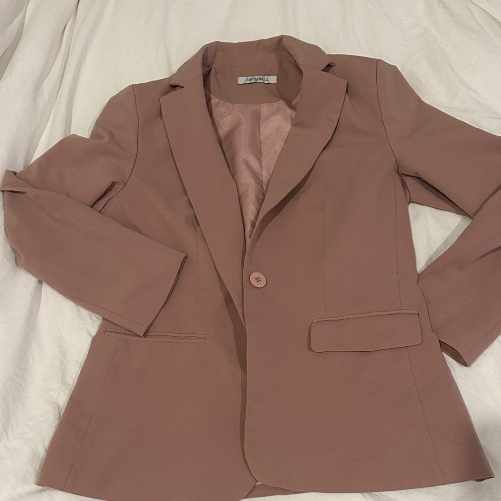 Cacybell Mauve Blazer Jacket